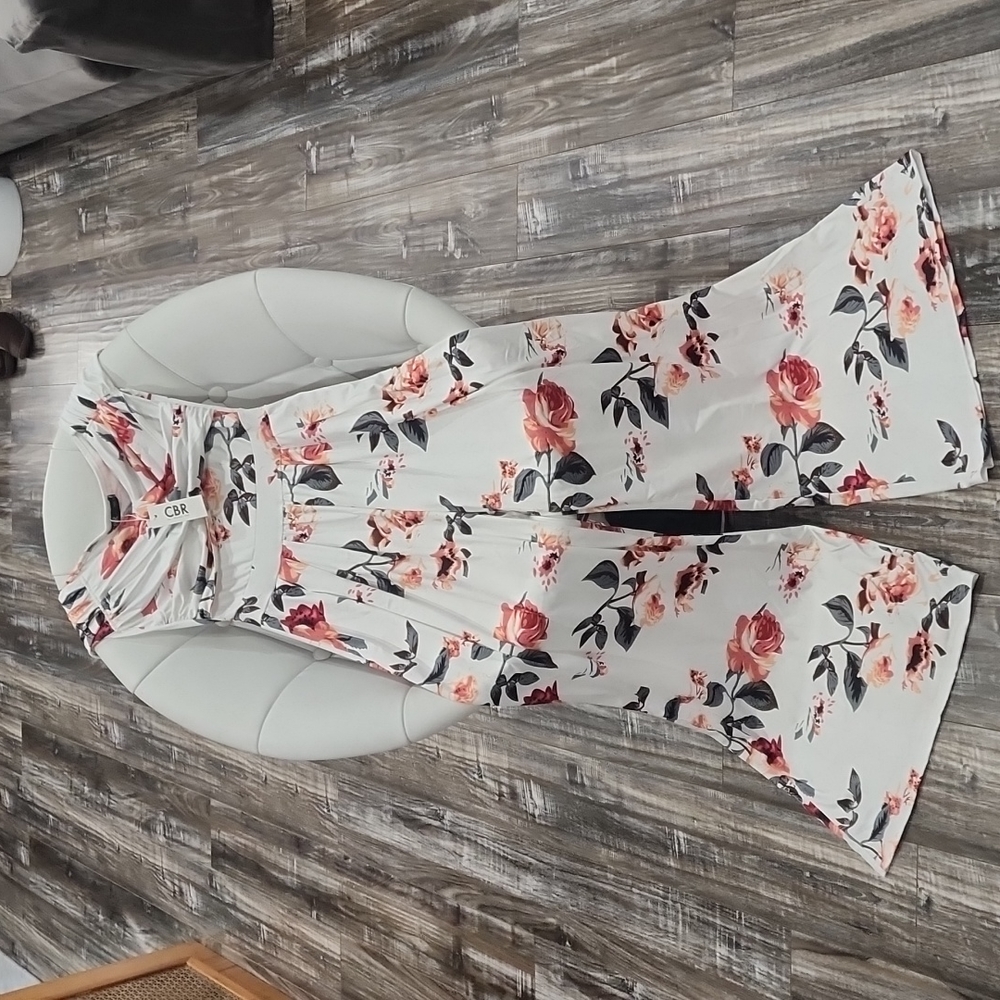 White Floral Romper
